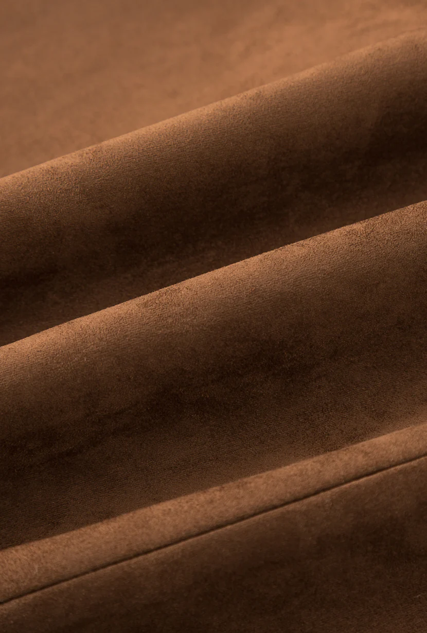 Ashton Mini Suede Skirt - Caramel - Image 11