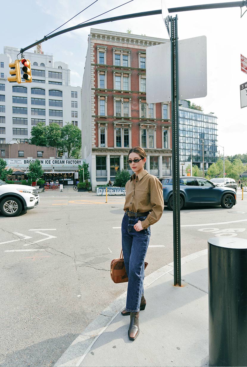 Bentley Straight Cropped Jeans - Dark Indigo - Image 4