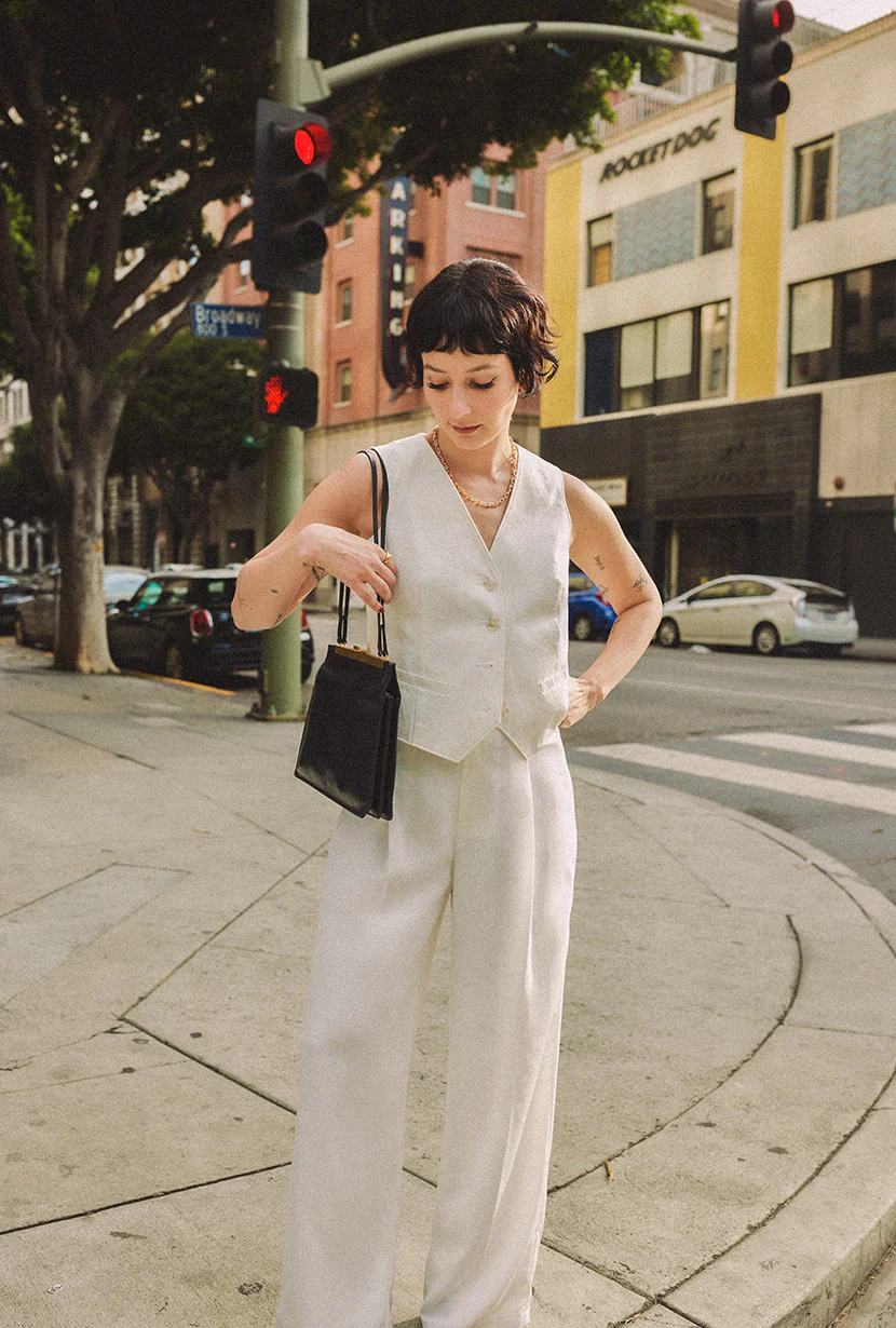Bridgett Vest - Ivory - Image 7