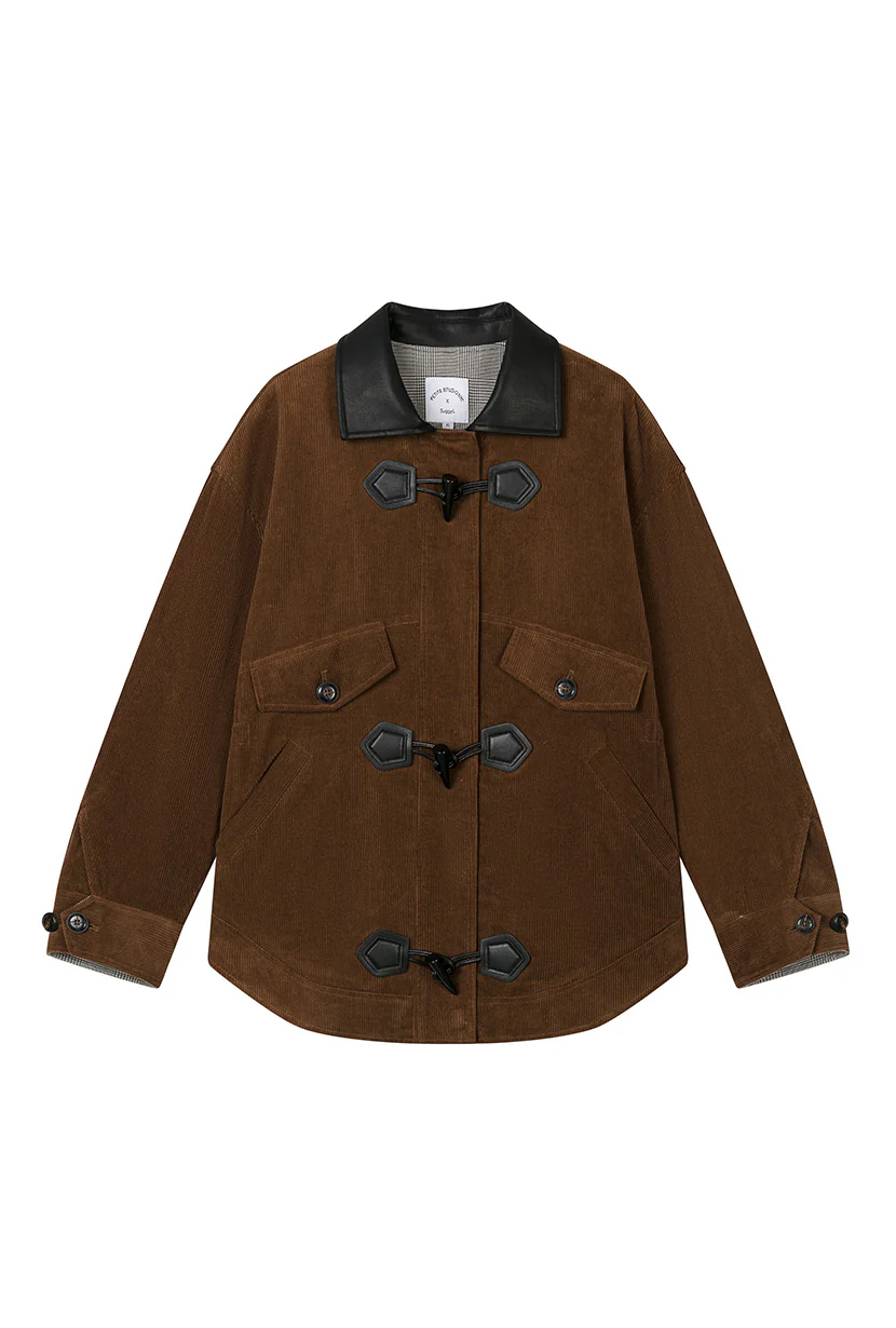 Bryce Corduroy Barn Jacket - Sepia - Image 10