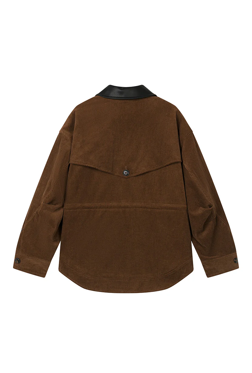 Bryce Corduroy Barn Jacket - Sepia - Image 11