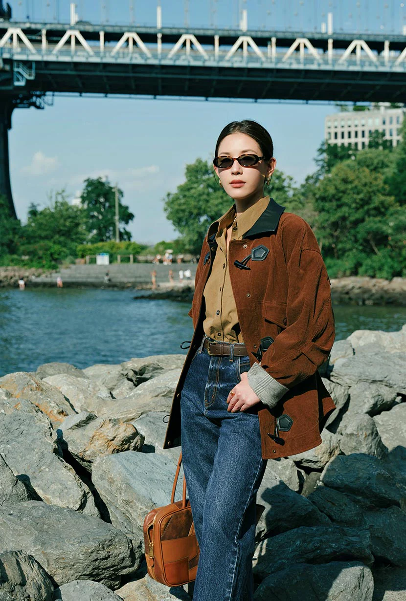 Bryce Corduroy Barn Jacket - Sepia - Image 6
