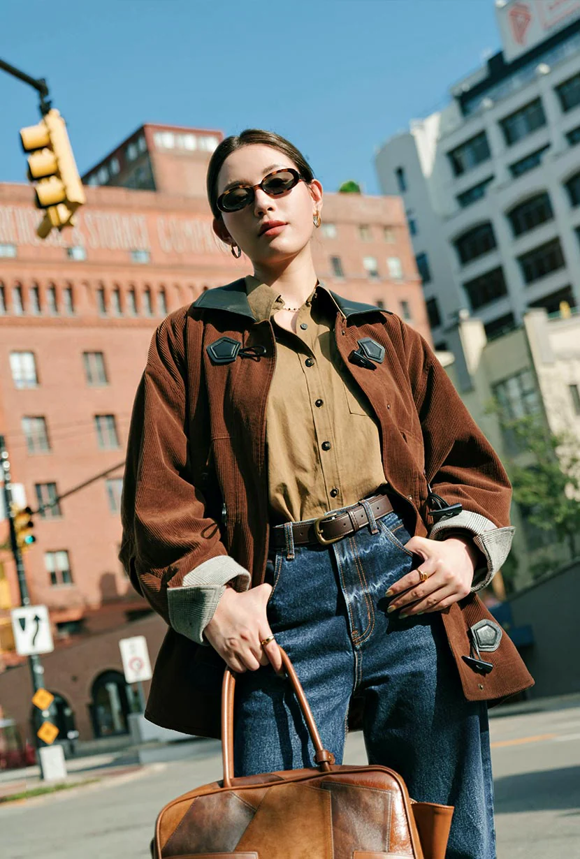 Bryce Corduroy Barn Jacket - Sepia - Image 8