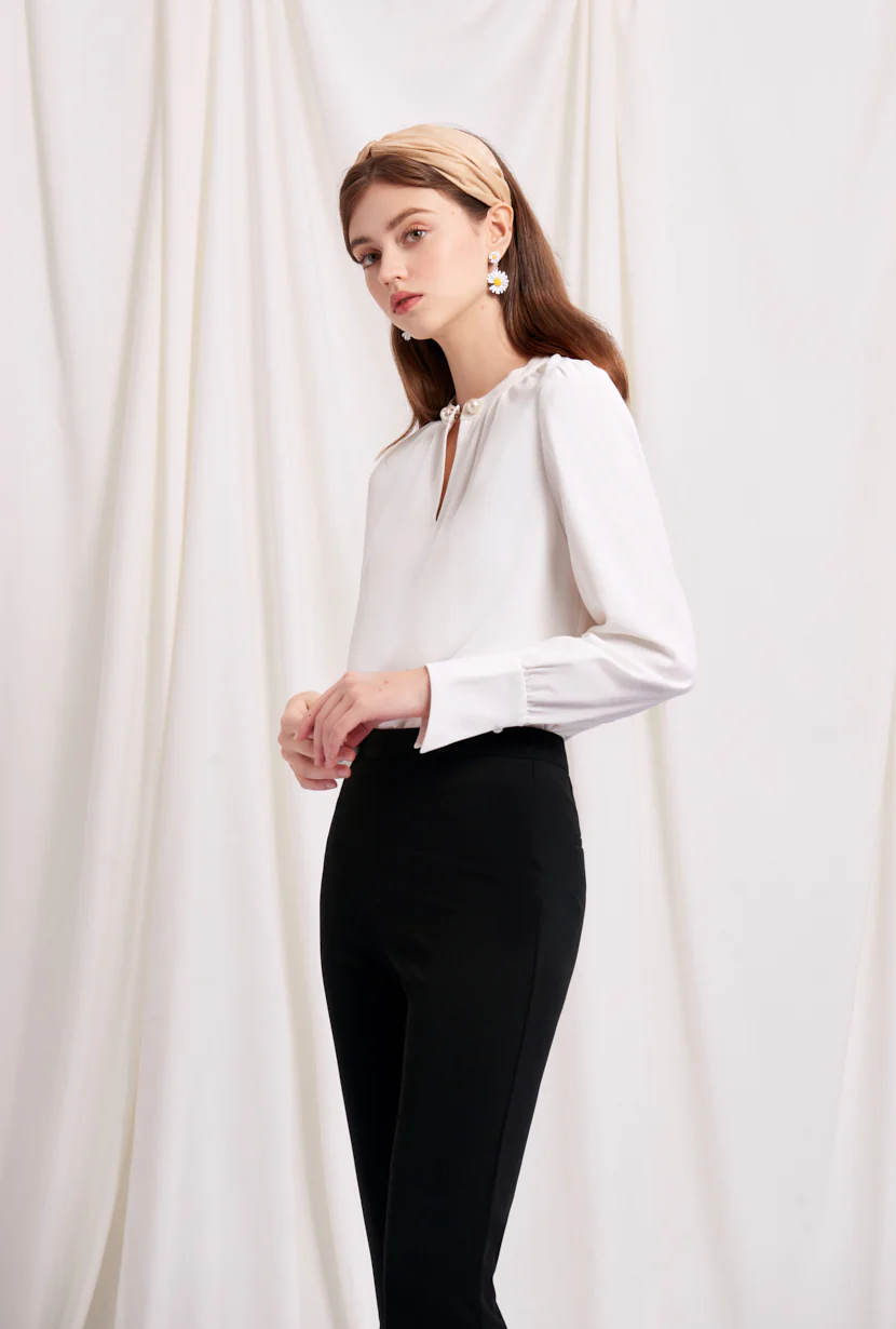 Buvette Pearl Blouse - Ivory - Image 6