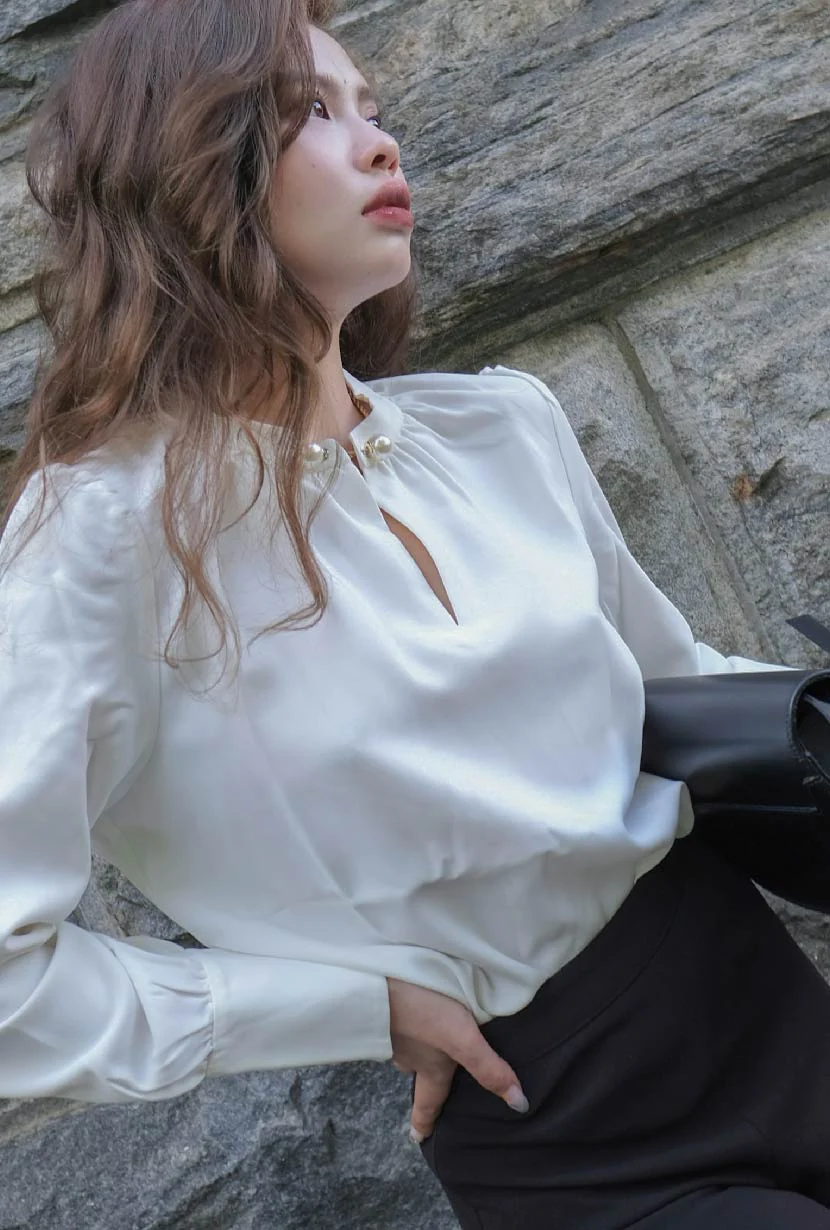 Buvette Pearl Blouse - Ivory - Image 9
