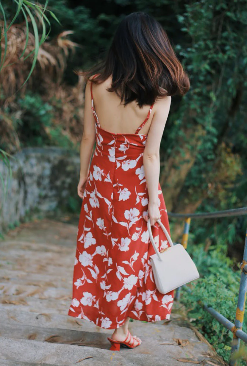 Carly Dress - Red Floral - Image 3
