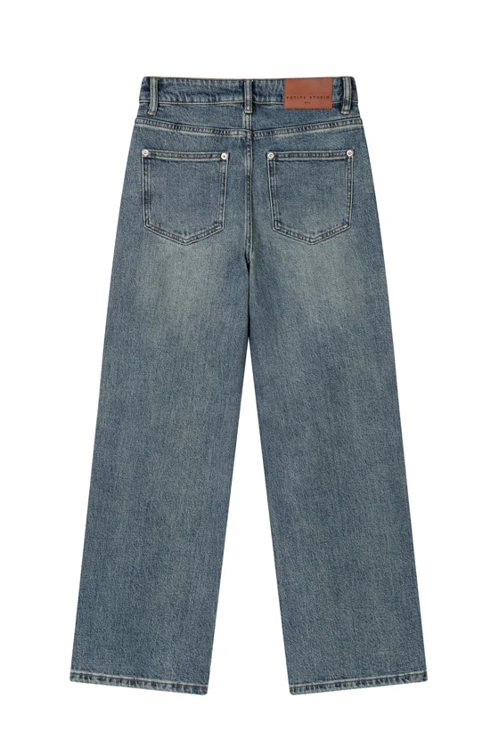 Cayden Mid Rise Straight Leg Jeans - Blue - Image 10