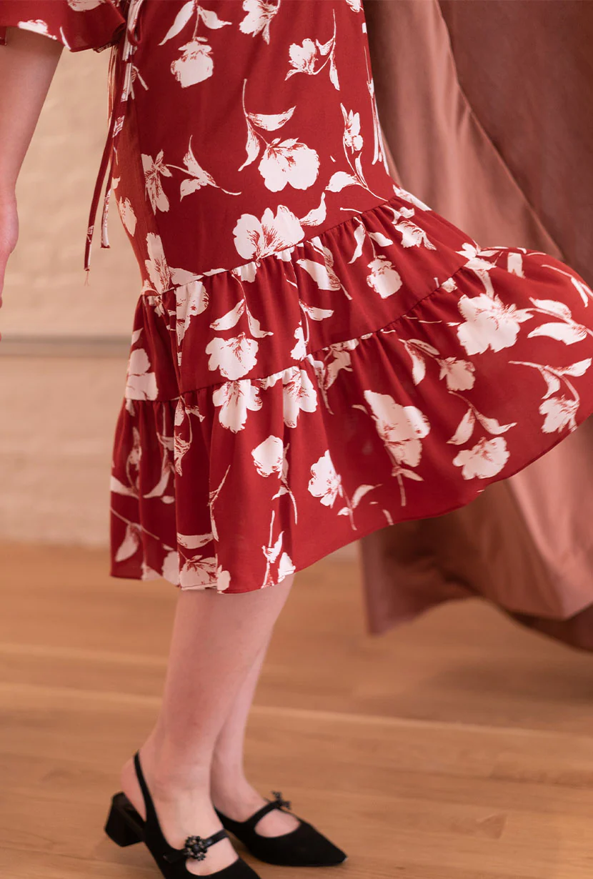 Celina Dress - Red Floral - Image 3