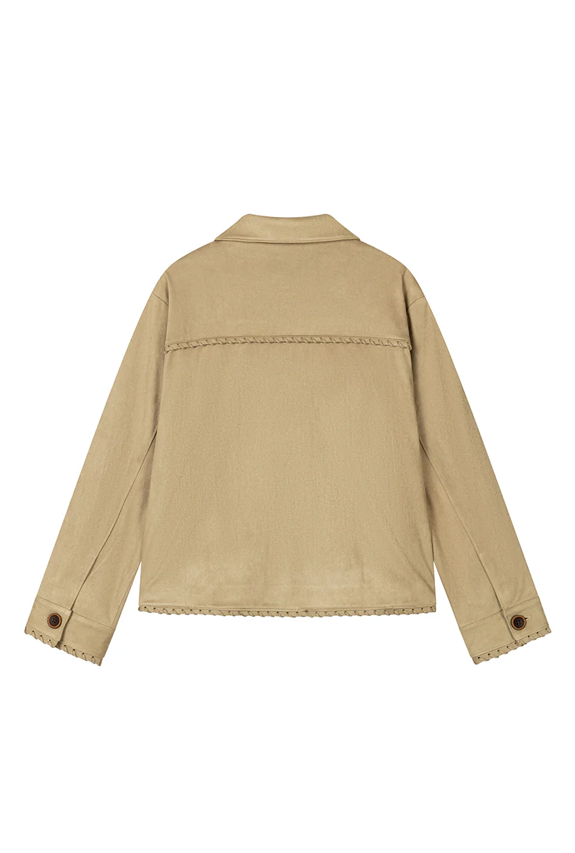 Chiara Suede Jacket - Camel - Image 10
