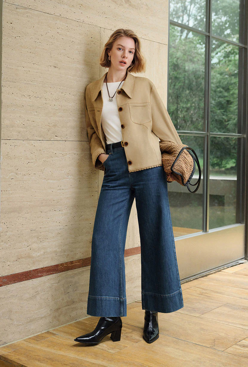 Chiara Suede Jacket - Camel - Image 7