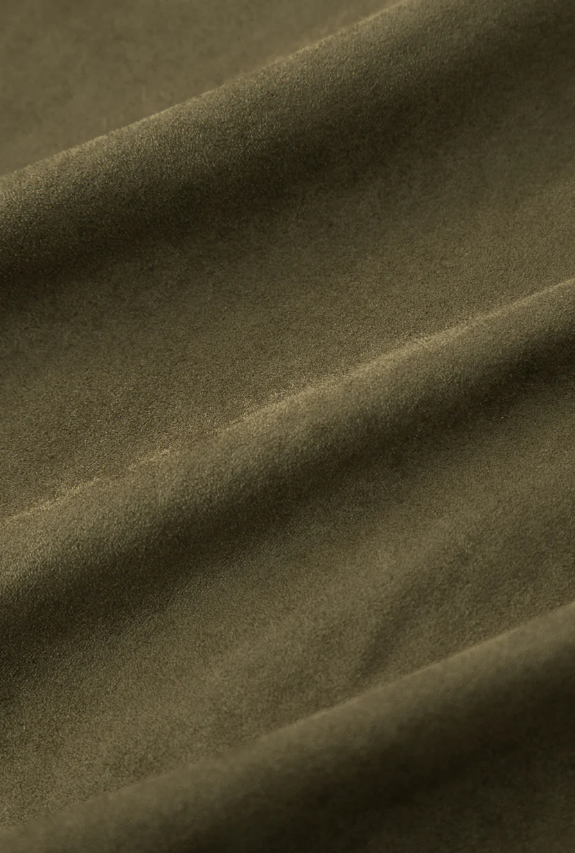 Chiara Suede Jacket - Deep Olive - Image 11