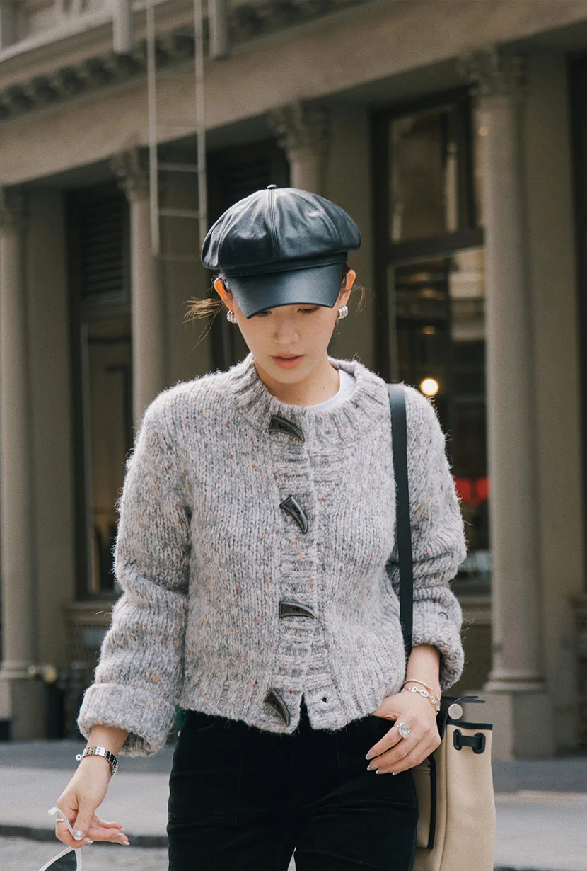 Colt Wool Cardigan - Grey - Image 4
