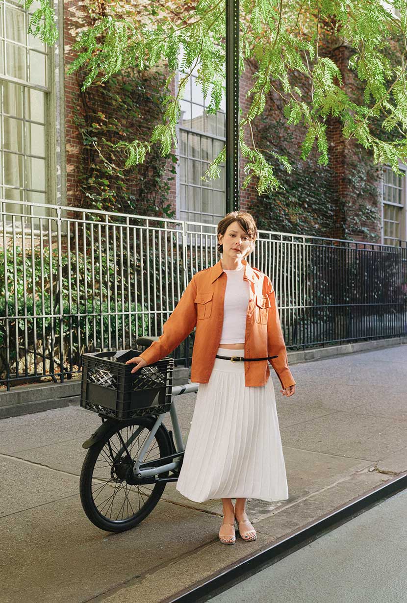 Czar Bamboo Knit Skirt - Ivory - Image 3