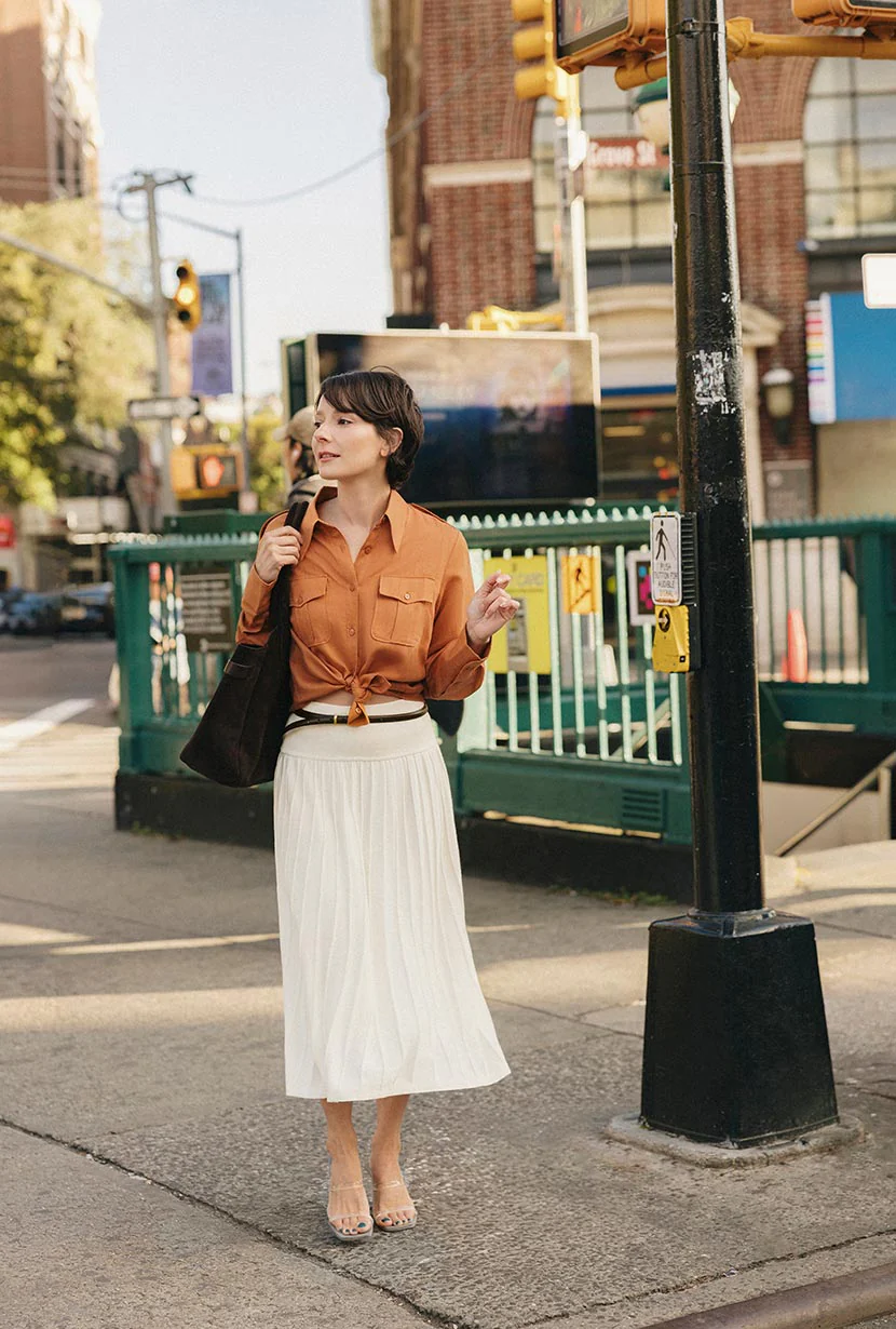 Dana Linen Shirt Jacket - Ginger - Image 6