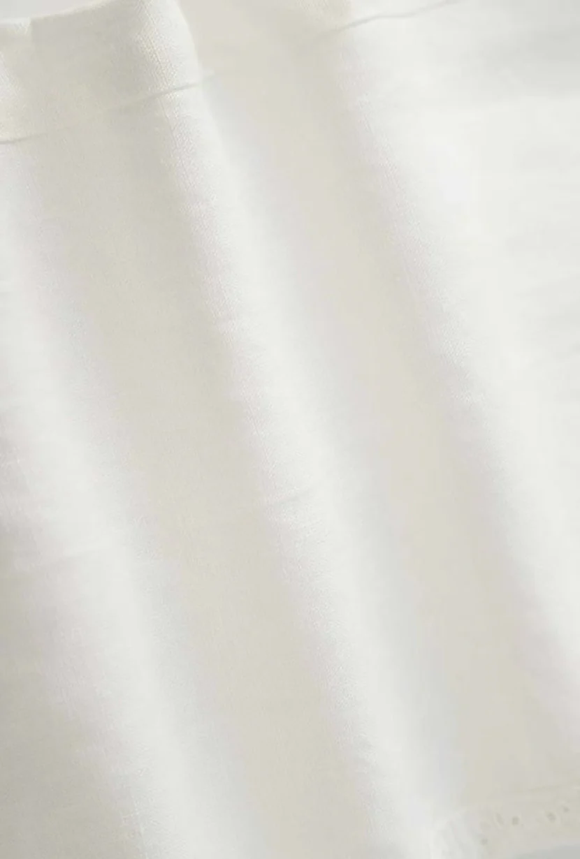 Dasha Eyelet Linen Pants - White - Image 9