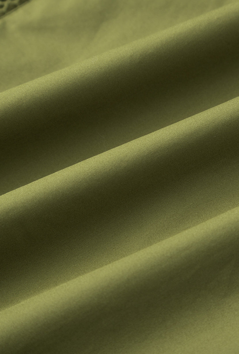 Drew Cotton Blouse - Green - Image 11