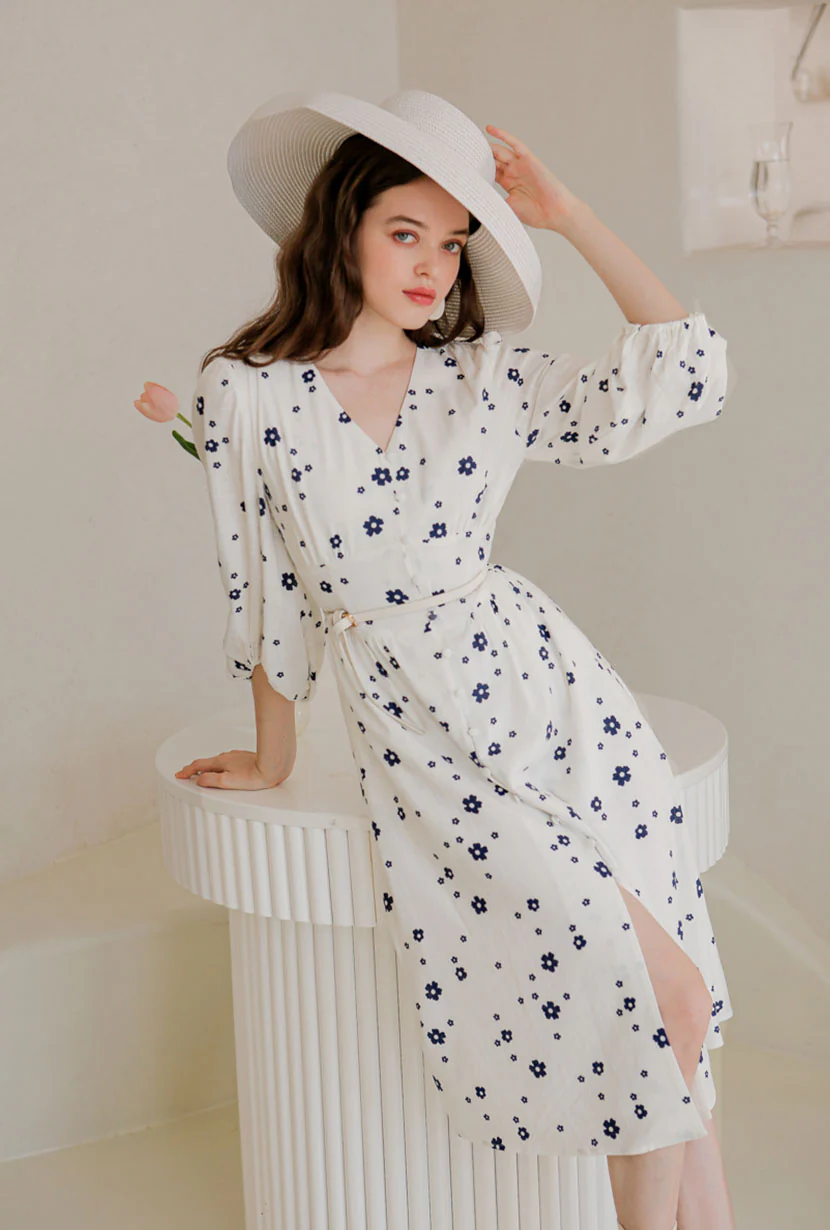 Emilee Dress - Ivory Print - Image 3