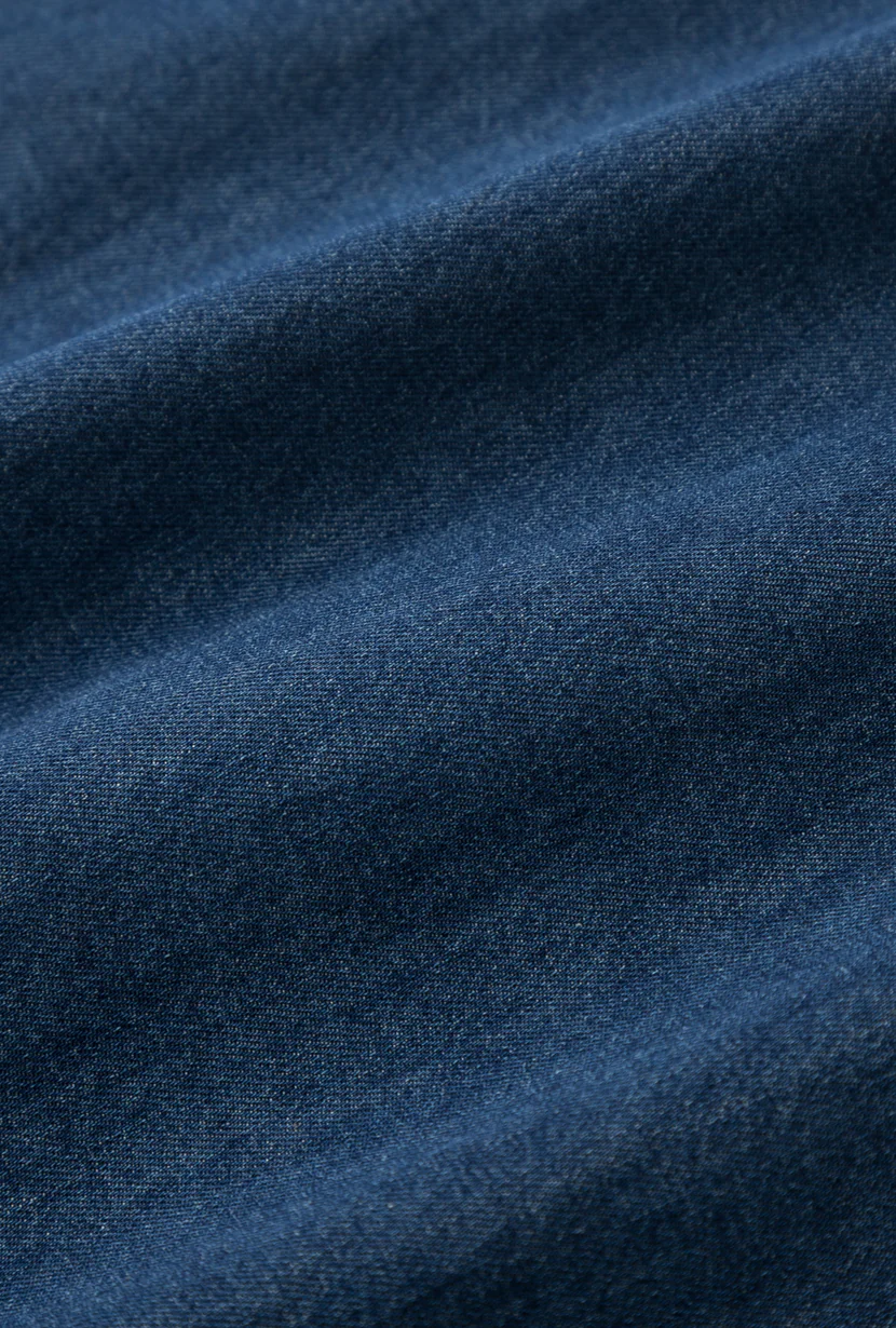 Eris Cotton Shirt - Denim Blue - Image 9