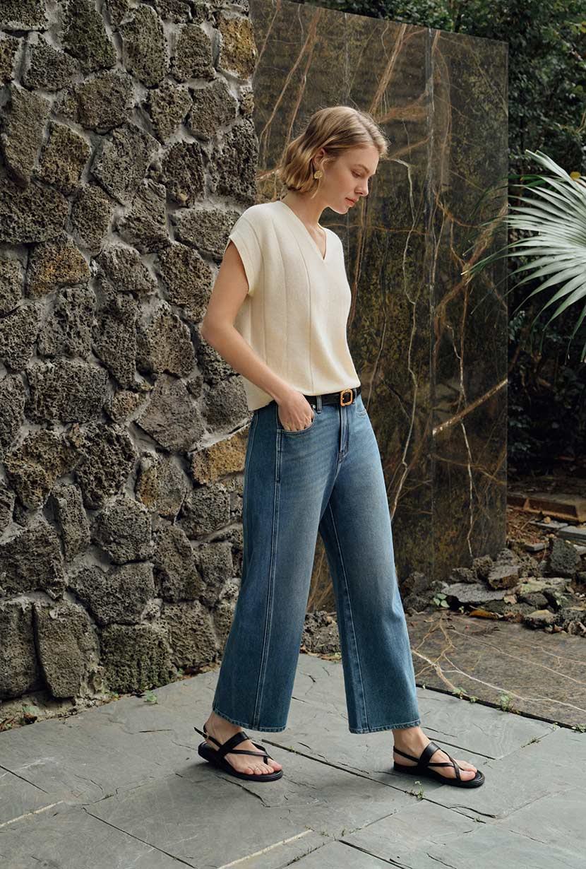 Eugene Cotton Knit Top - Ivory - Image 6