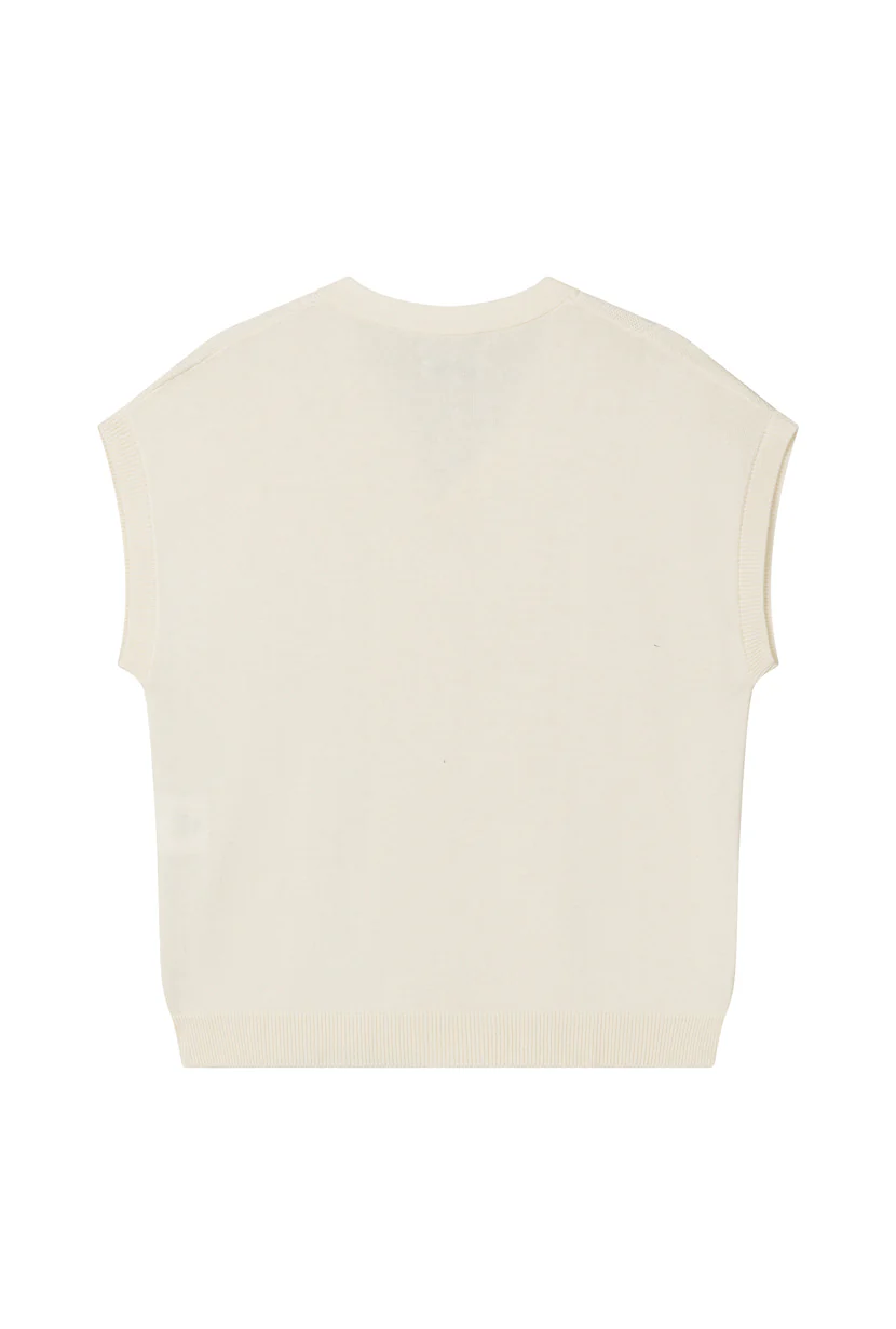 Eugene Cotton Knit Top - Ivory - Image 9