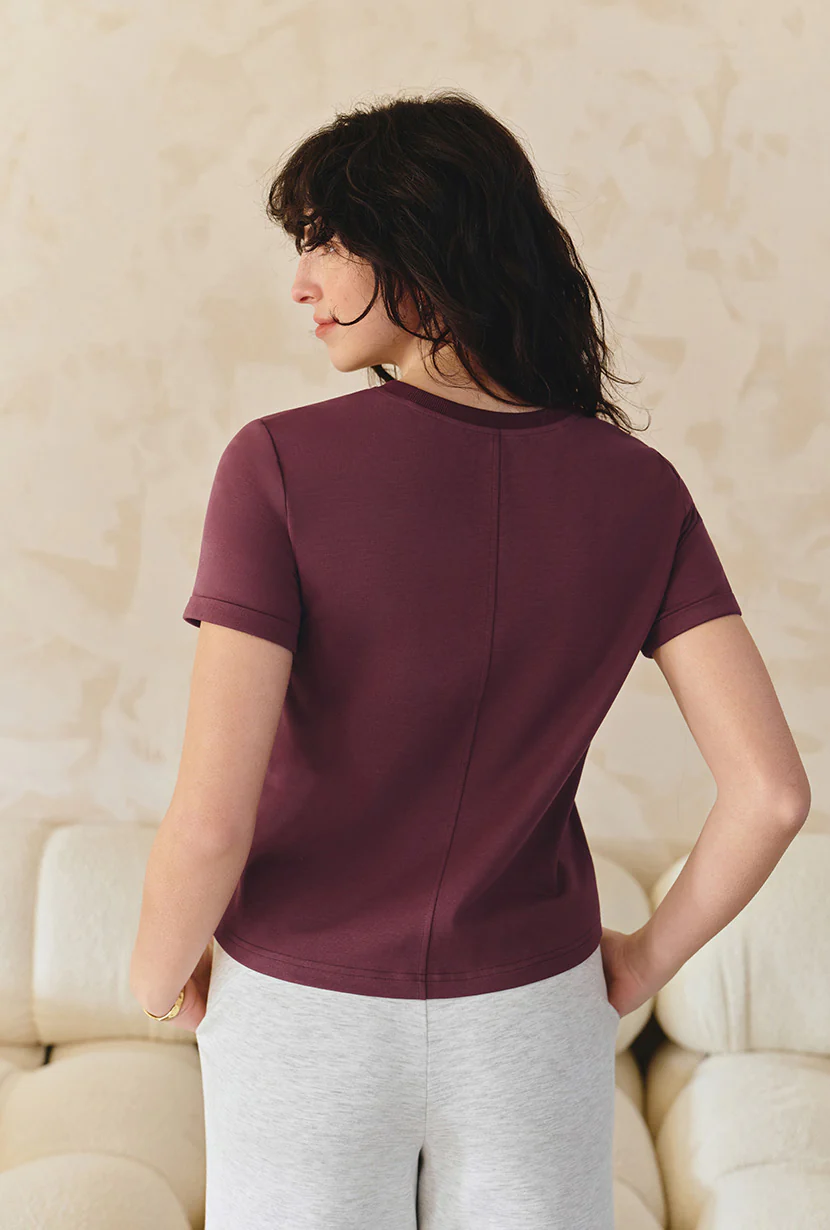 Eunice Cotton T-shirt - Angora Red - Image 4