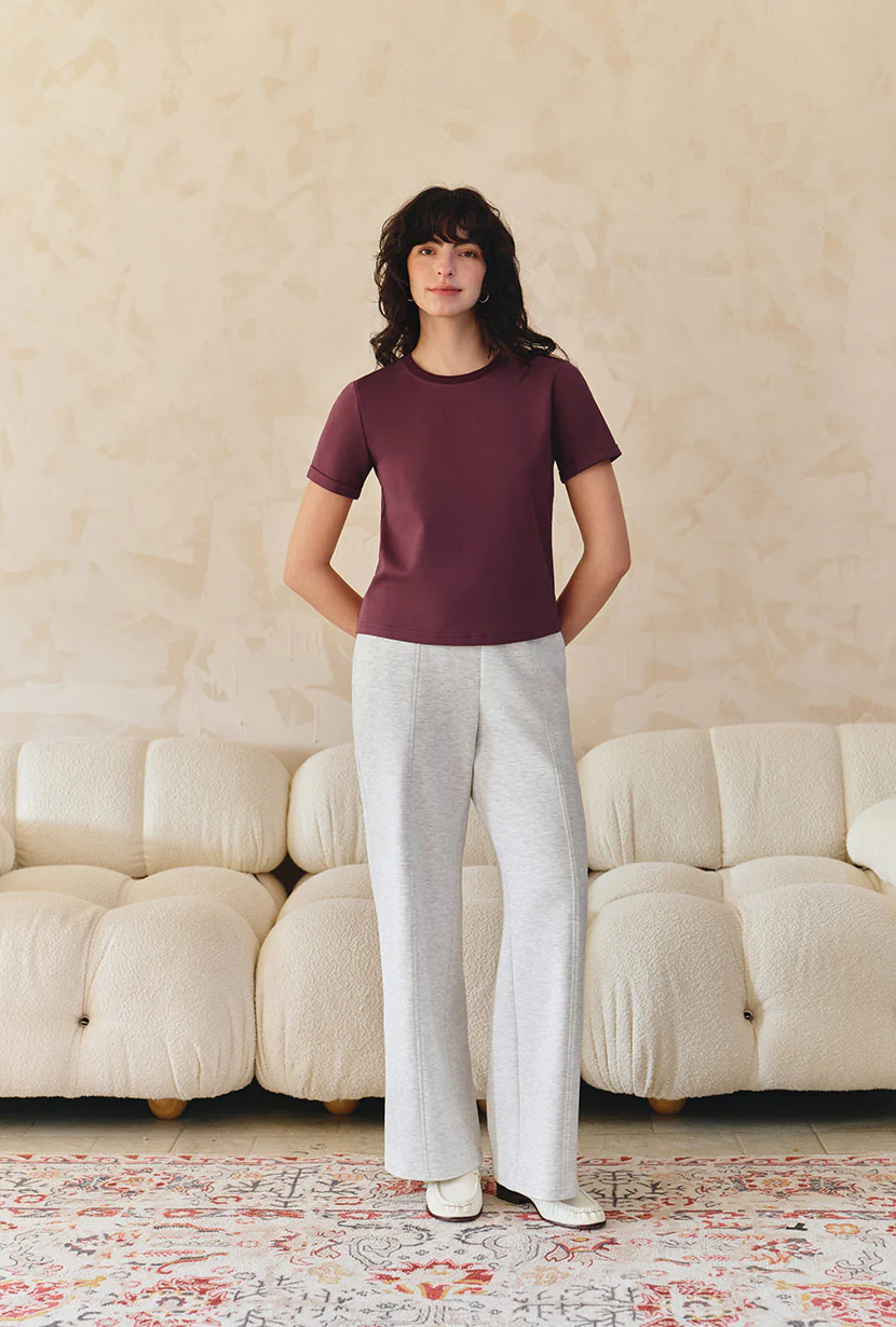 Eunice Cotton T-shirt - Angora Red - Image 6