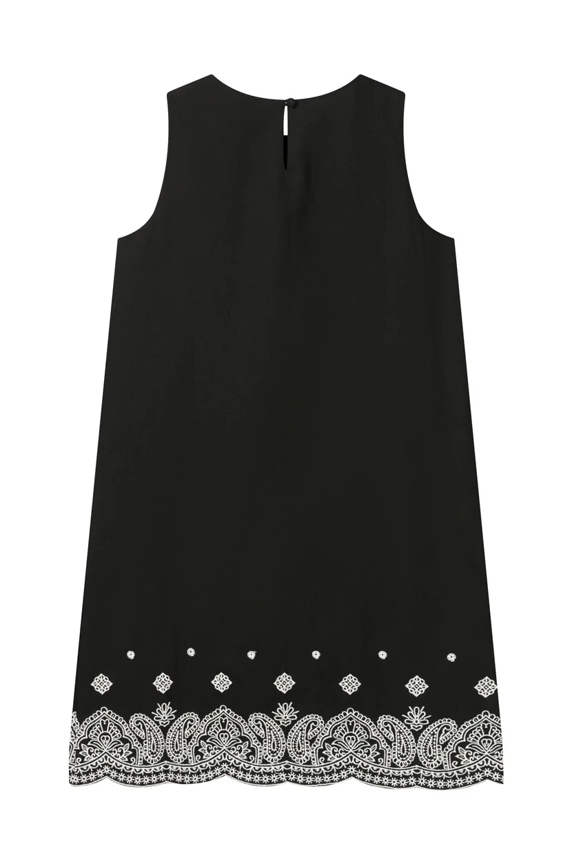 Gorgie Embroidered Dress - Black - Image 7
