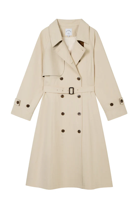 Hagar Trench Coat - Beige - Image 11