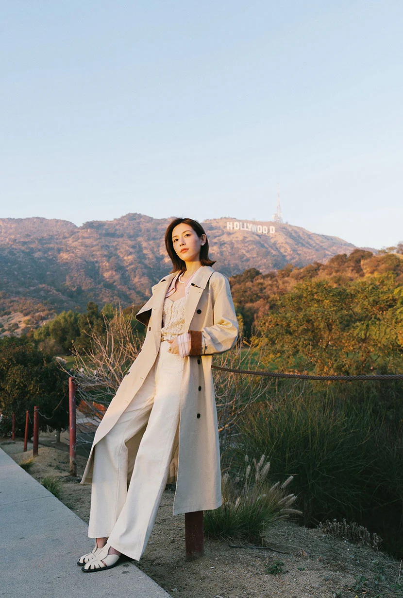Hagar Trench Coat - Beige - Image 4
