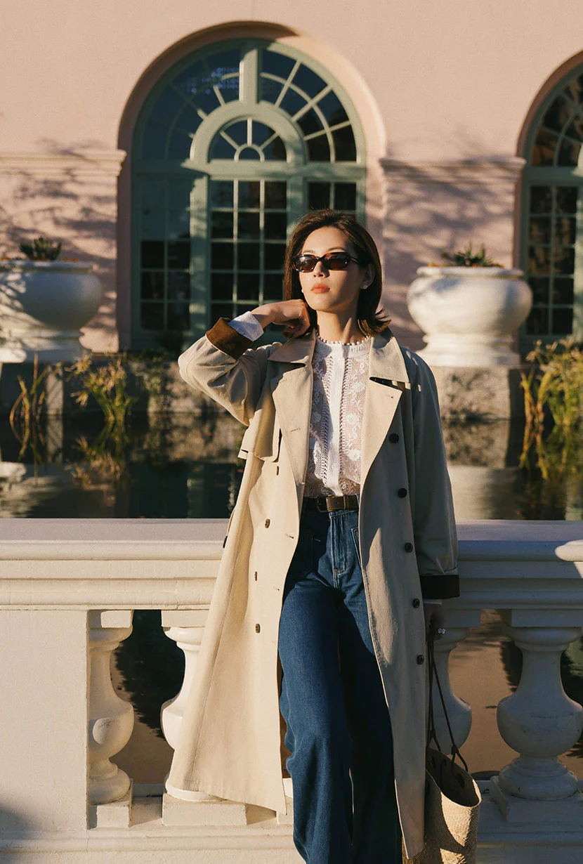 Hagar Trench Coat - Beige - Image 6