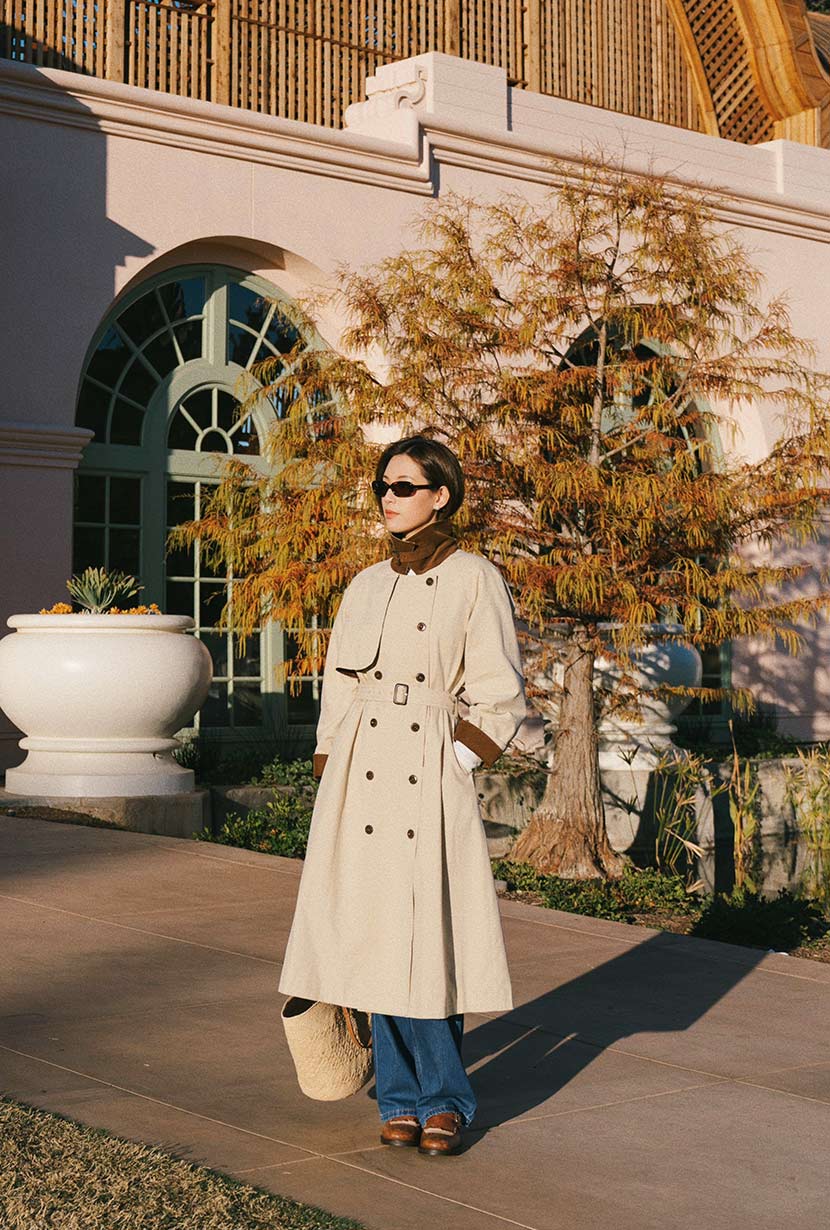 Hagar Trench Coat - Beige - Image 7