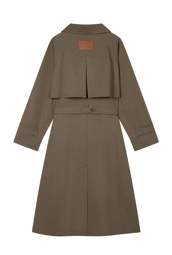 Hagar Trench Coat - Olive Brown - Image 12