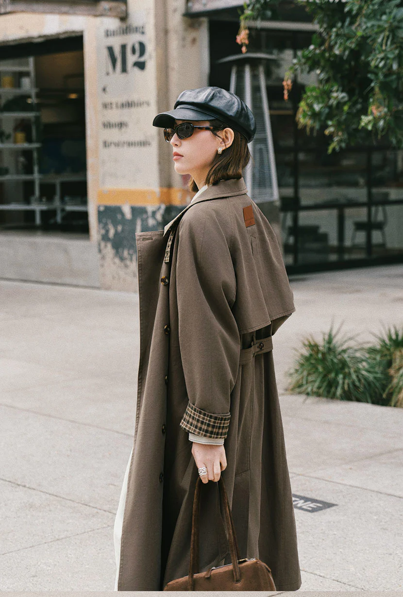 Hagar Trench Coat - Olive Brown - Image 8