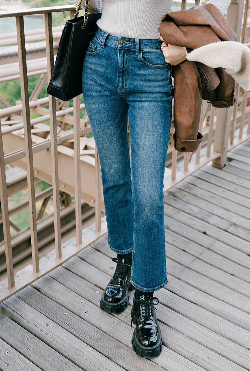 Libby Crop Flare Jeans - Image 9