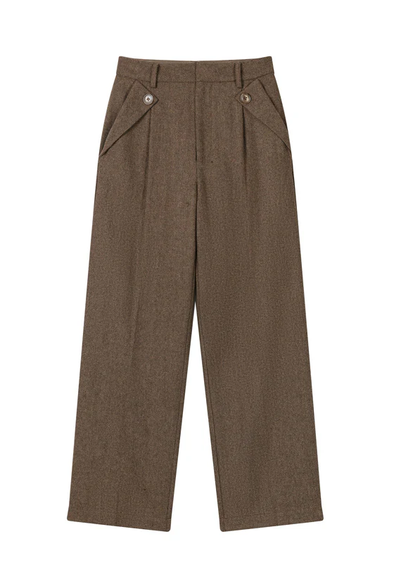 Reign Wool Pants - Hazelnut - Image 9