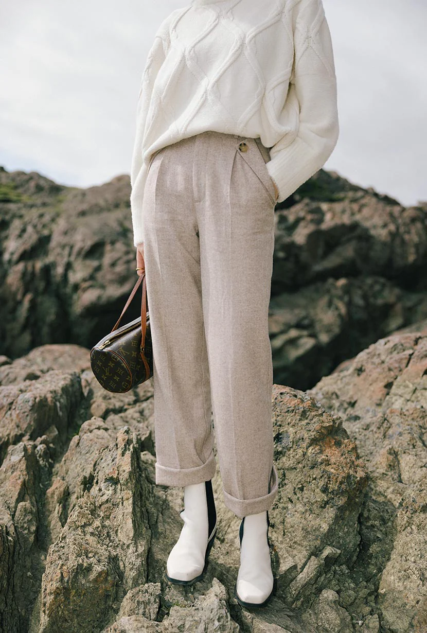 Reign Wool Pants - Oatmeal - Image 7