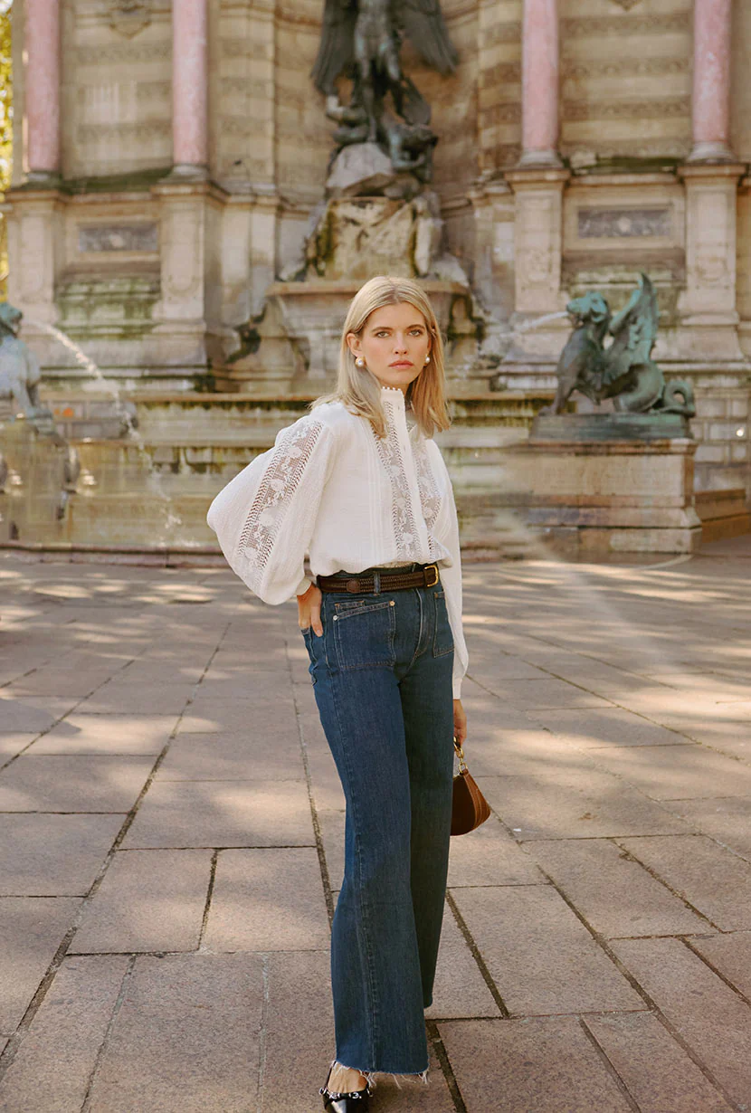 Sevilla High Rise Wide Leg Jeans - Vintage Indigo - Image 4