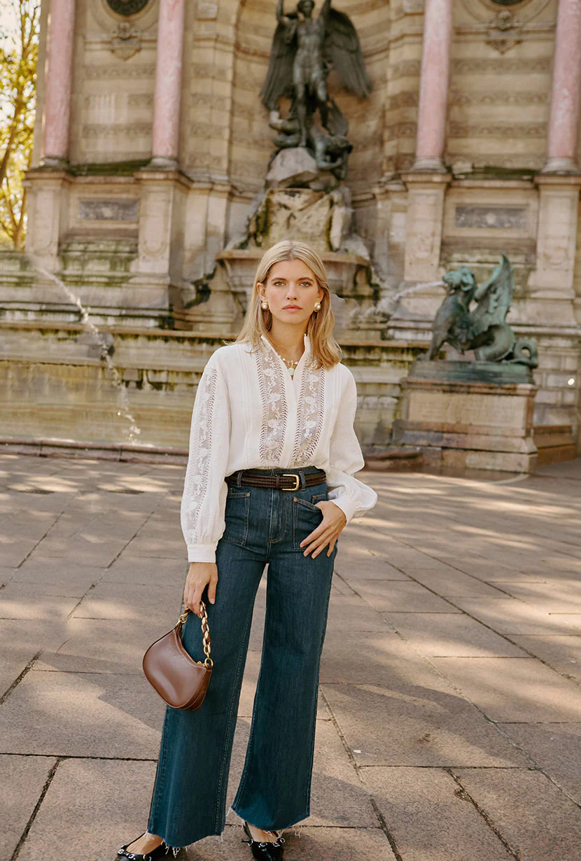 Sevilla High Rise Wide Leg Jeans - Vintage Indigo - Image 5