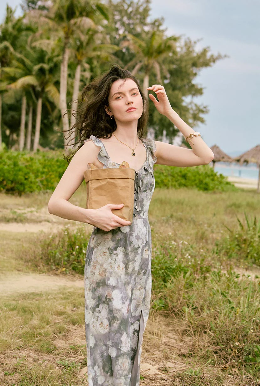 Tiana Dress - Sage Floral - Image 5
